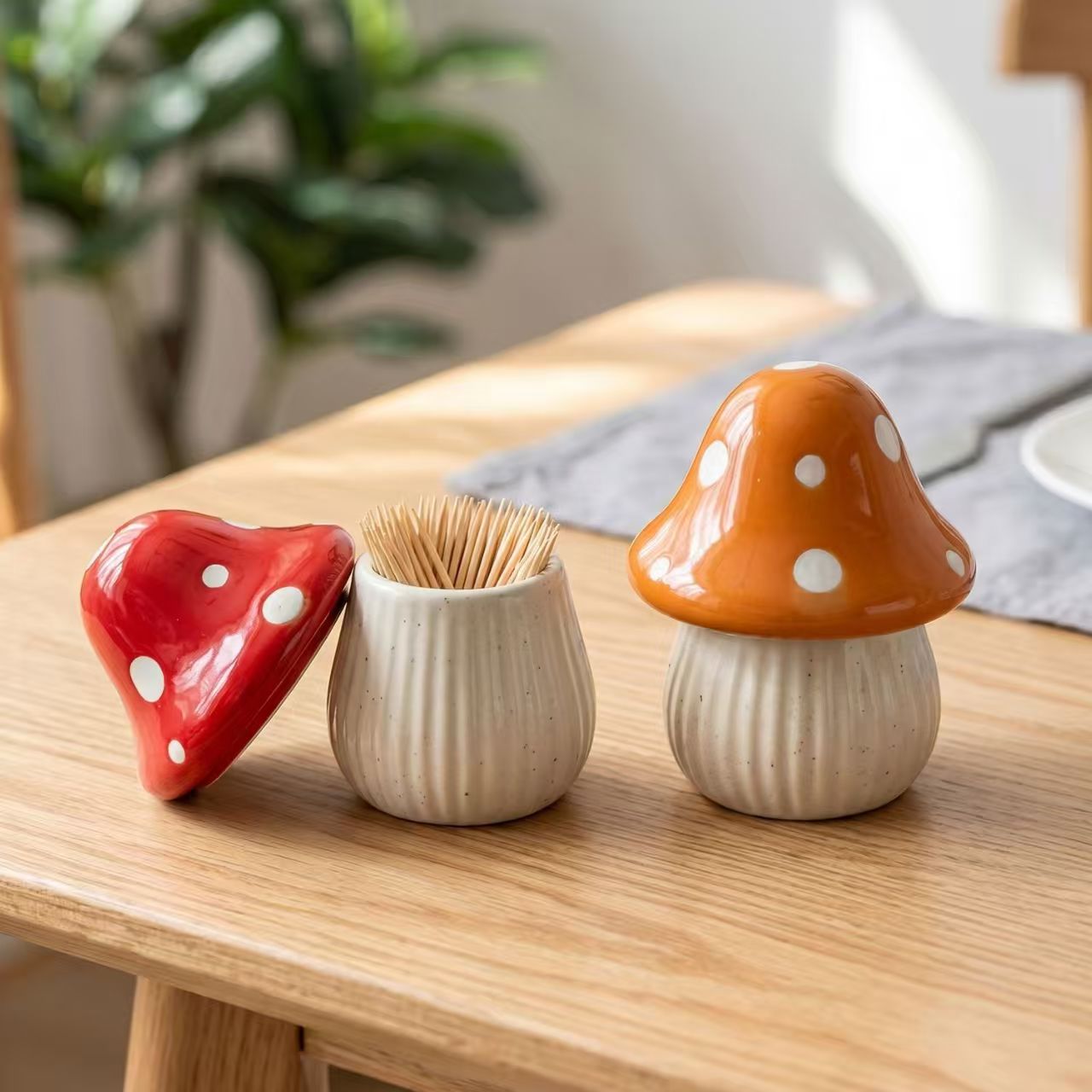 Kitchen Appliances Rack - Pot de rangement en céramique motif