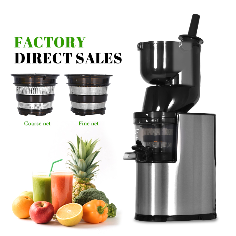 Juicer Cold Press Slow - MOSEENER Commercial Portable électrique lent presse-agrumes