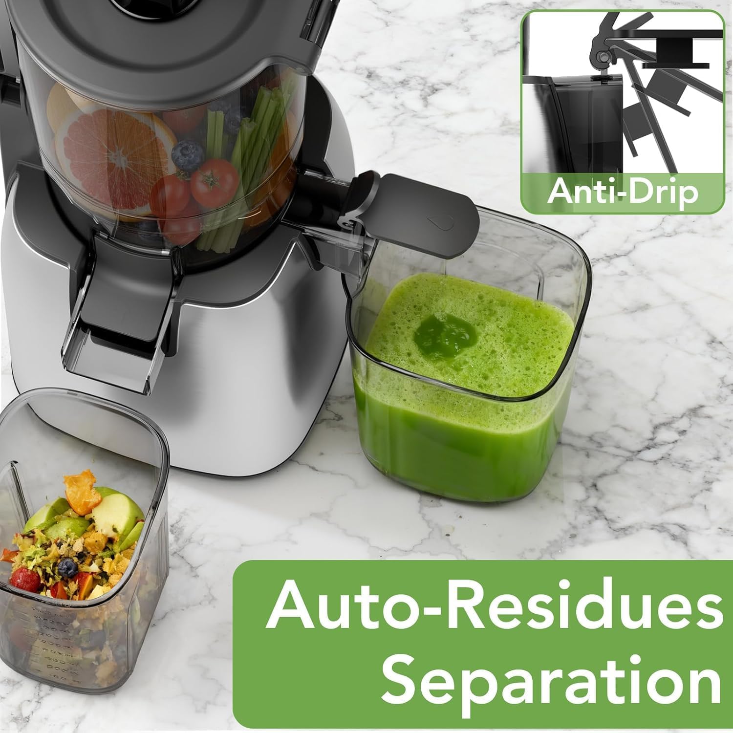 Extracteur de jus à masticatio - Juicer Cold Press Slow avis et prix