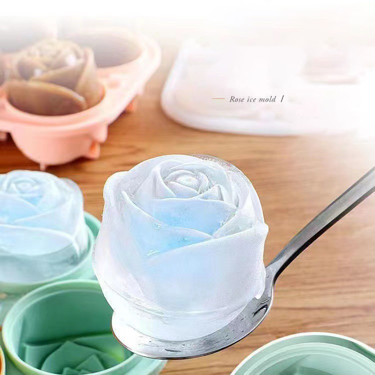 Moules à glace Rose 3D, 4 trou - Kitchen Appliances Rack avis et prix